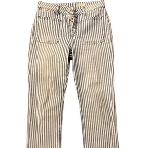 Anthropologie Straight Leg striped pants